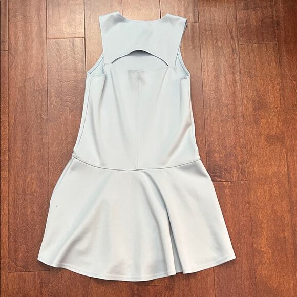 Abercrombie & Fitch Kid’s Blue Sleeveless Ponty Dress, Cutout Back, Size XL/16 - Picture 4 of 10